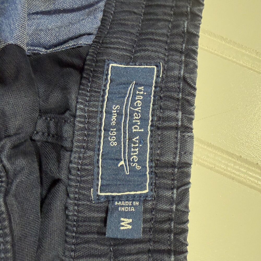 Vineyard Vines Men's Surfside Pull-On Drawstring Shorts Navy Blue Sz Medium M - Picture 7 of 8